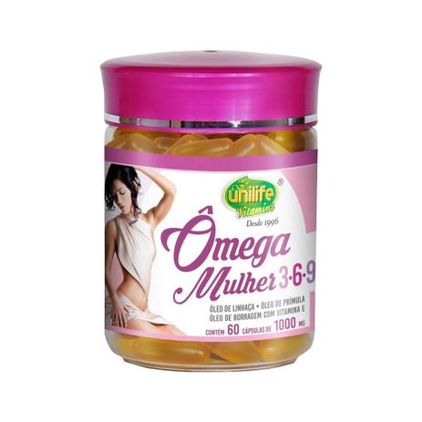 Ômega 3, 6, 9 Mulher 1000mg 60 Cápsulas Unilife - Unilife vitamins é boa?
