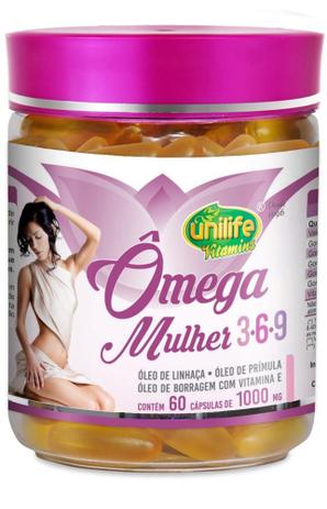 Ômega 3-6-9 Mulher 60 Cápsulas Unilife Vitamins Menor preço em Ômega 3-6-9 Mulher 60 Cápsulas Unilife Vitamins