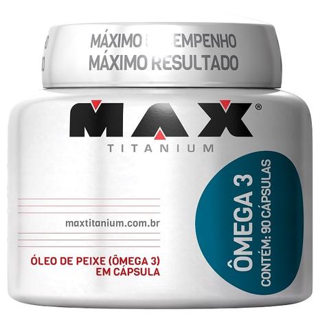 Ômega 3 (90 caps) - Max Titanium Menor preço em Ômega 3 (90 caps) - Max Titanium