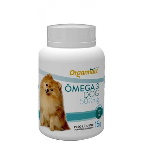 Ômega 3 Dog 500mg - Suplemento Alimentar - Óleo de Peixe - - Organnact Menor preço em Ômega 3 Dog 500mg - Suplemento Alimentar - Óleo de Peixe - - Organnact