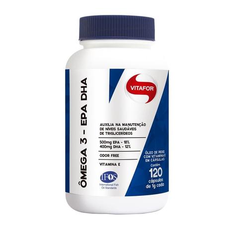 Ômega 3 Epa Dha 1000Mg Vitafor 120 Cápsulas Menor preço em Ômega 3 Epa Dha 1000Mg Vitafor 120 Cápsulas