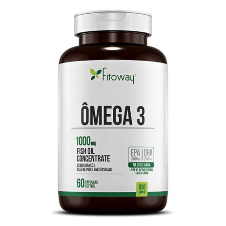 Ômega 3 óleo de peixe fitoway farma 60 capsulas Menor preço em Ômega 3 óleo de peixe fitoway farma 60 capsulas