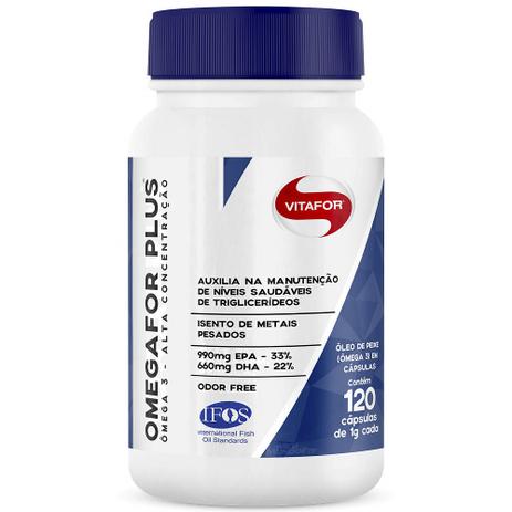Ômega 3 Omegafor Plus 1000mg 120 Cápsulas - Vitafor Menor preço em Ômega 3 Omegafor Plus 1000mg 120 Cápsulas - Vitafor