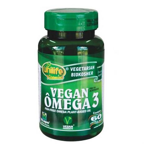 Ômega 3 Vegan Unilife - 60 Cápsulas 480mg Menor preço em Ômega 3 Vegan Unilife - 60 Cápsulas 480mg