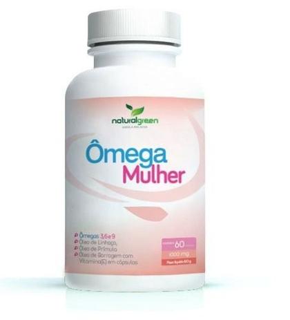 Ômega Mulher 3, 6 E 9 1000mg Com 60 Cápsulas - Natural green Menor preço em Ômega Mulher 3, 6 E 9 1000mg Com 60 Cápsulas - Natural green