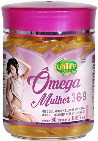 Ômega Mulher 3, 6 E 9 Unilife 60 Capsulas 1000mg Menor preço em Ômega Mulher 3, 6 E 9 Unilife 60 Capsulas 1000mg