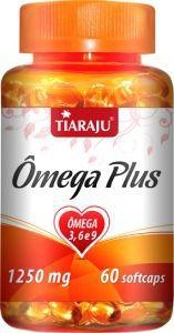 Ômega Plus - Tiaraju - Ômega 3, 6 e 9 - 60 cápsulas 1250mg Menor preço em Ômega Plus - Tiaraju - Ômega 3, 6 e 9 - 60 cápsulas 1250mg