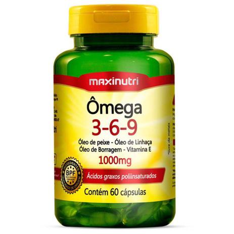 Ômega Triplo 3-6-9 Óleos de Peixe - Maxinutri - 60 Cápsulas Menor preço em Ômega Triplo 3-6-9 Óleos de Peixe - Maxinutri - 60 Cápsulas