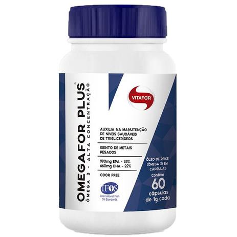 Omegafor Plus Omega 3 - 60 Cápsulas - Vitafor Menor preço em Omegafor Plus Omega 3 - 60 Cápsulas - Vitafor