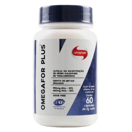 Ômegafor Plus - Ômega 3 Concentrado + EPA (990mg) DHA (660mg) 60 Cápsulas - Vitafor é boa?