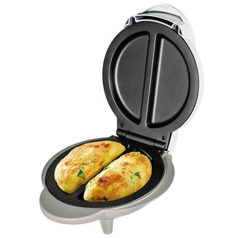 Omeleteira Branca e Cinza Cadence EGG OML100 Menor preço em Omeleteira Branca e Cinza Cadence EGG OML100