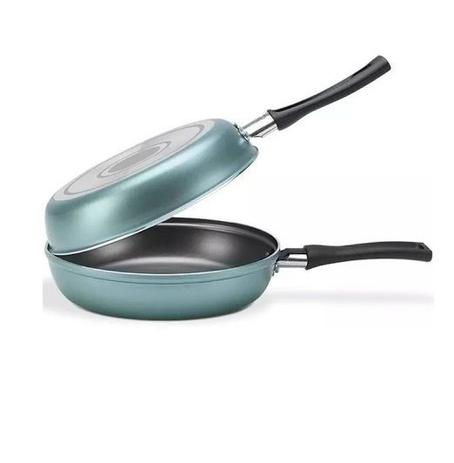Omeleteira & Frigideira 18cm Azul-Turquesa Antiaderente Teflon 5 Camadas - Marcolar Menor preço em Omeleteira & Frigideira 18cm Azul-Turquesa Antiaderente Teflon 5 Camadas - Marcolar
