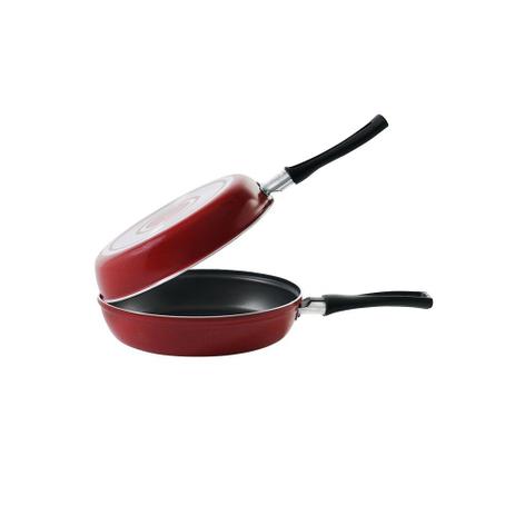 Omeleteira Garlic 18cm Vermelho Brinox Menor preço em Omeleteira Garlic 18cm Vermelho Brinox