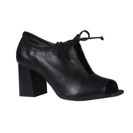 Open Boot Couro Preta TAMANHO 34 - Loucos \u0026 Santos - Ankle Boots - Magazine Luiza