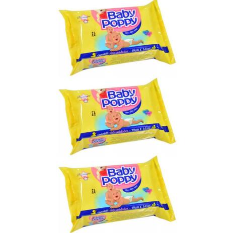 Opus Baby Poppy Premium Toalhas Umedecidas C/100 (Kit C/03) Menor preço em Opus Baby Poppy Premium Toalhas Umedecidas C/100 (Kit C/03)