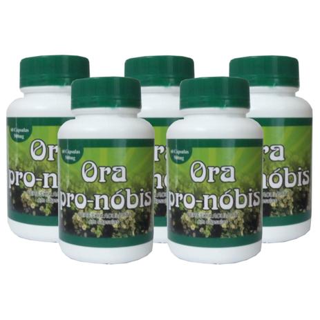 Ora Pro-Nóbis 60 cápsulas de 500mg Kit com 5 - Sul flora Menor preço em Ora Pro-Nóbis 60 cápsulas de 500mg Kit com 5 - Sul flora
