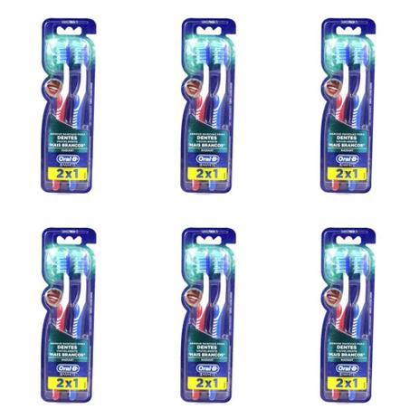 Oral B 3D White 35 Escova Dental C/2 (Kit C/06) Menor preço em Oral B 3D White 35 Escova Dental C/2 (Kit C/06)