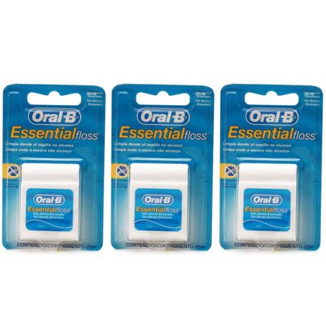 Oral B C/ Cera Fio Dental 25m (Kit C/03) Menor preço em Oral B C/ Cera Fio Dental 25m (Kit C/03)