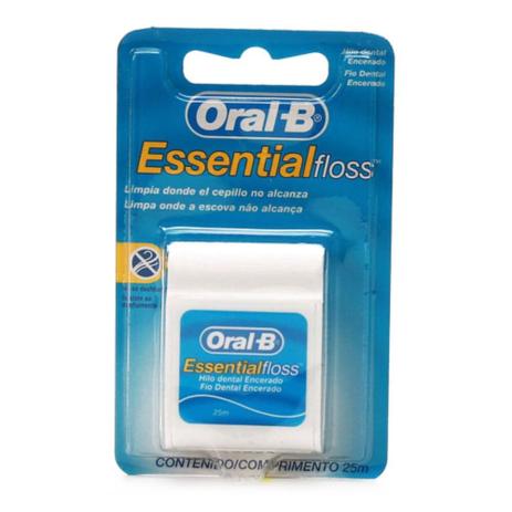Oral B C/ Cera Fio Dental 25m Menor preço em Oral B C/ Cera Fio Dental 25m