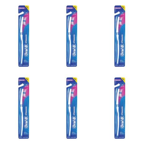 Oral B Classic 40 Escova Dental (Kit C/06) Menor preço em Oral B Classic 40 Escova Dental (Kit C/06)