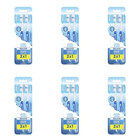 Oral B Indicator Plus 40 Escova Dental C/2 (Kit C/06) Menor preço em Oral B Indicator Plus 40 Escova Dental C/2 (Kit C/06)