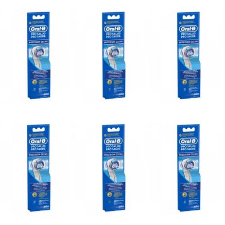 Oral B Precision Clear Escova Dental Elétrica Refíl C/2 (Kit C/06) Menor preço em Oral B Precision Clear Escova Dental Elétrica Refíl C/2 (Kit C/06)