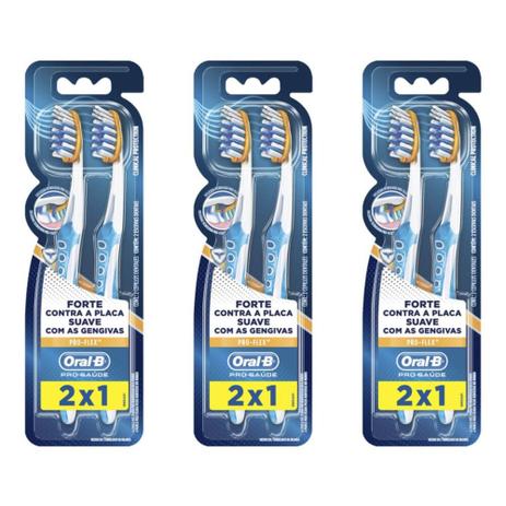 Oral B Pro Saúde Flex Escova Dental C/2 (Kit C/03) Menor preço em Oral B Pro Saúde Flex Escova Dental C/2 (Kit C/03)