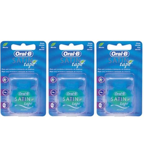 Oral B Satin Tipe Fio Dental 25m (Kit C/03) Menor preço em Oral B Satin Tipe Fio Dental 25m (Kit C/03)