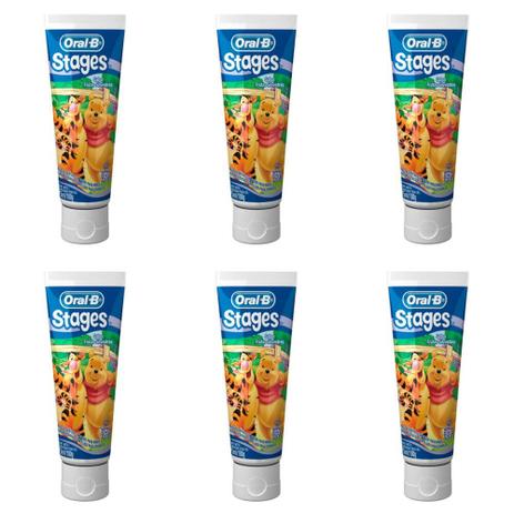 Oral B Stagens Personagens Creme Dental Infantil 75ml (Kit C/06) Menor preço em Oral B Stagens Personagens Creme Dental Infantil 75ml (Kit C/06)