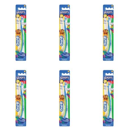 Oral B Stages Escova Dental Infantil 1 A 2 Anos (Kit C/06) Menor preço em Oral B Stages Escova Dental Infantil 1 A 2 Anos (Kit C/06)