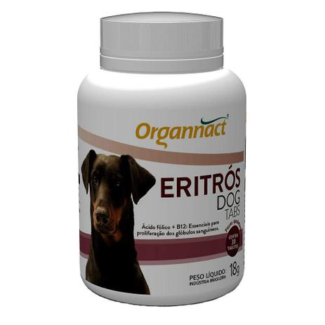 Organact Eritrós Dog Tabs 18 gramas com 30 comprimidos Menor preço em Organact Eritrós Dog Tabs 18 gramas com 30 comprimidos