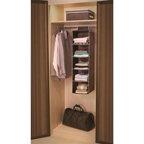 Organizador armario cabide portatil multiuso dobravel com 5 prateleiras para casa, closets e guarda - Gimp Menor preço em Organizador armario cabide portatil multiuso dobravel com 5 prateleiras para casa, closets e guarda - Gimp