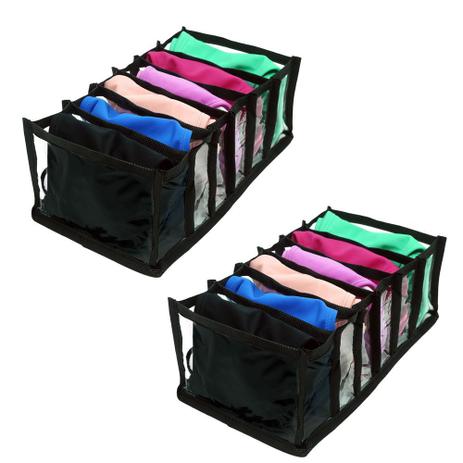 Organizador de Gaveta para Biquínis, Tops, Sungas, Cuecas Boxer Preto 2 peças - Vb home é boa?