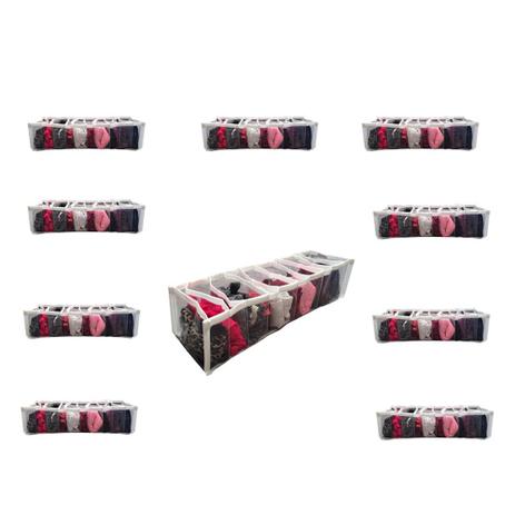Organizador de gavetas colmeia calcinha 10 nichos kit 10 peças - Meu tio que fez Menor preço em Organizador de gavetas colmeia calcinha 10 nichos kit 10 peças - Meu tio que fez