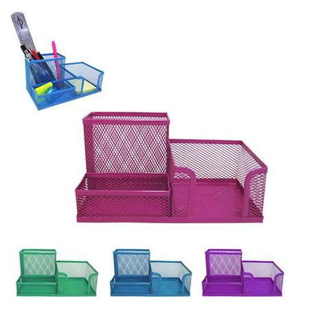 organizador de mesa / porta caneta / lapis / clips e papel aramado colors 20,5x10,5cm - INTERPONTE Menor preço em organizador de mesa / porta caneta / lapis / clips e papel aramado colors 20,5x10,5cm - INTERPONTE
