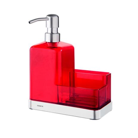 Organizador de Pia Elegance Vermelho 19,5 x 16 x 7,5 cm - Brinox Menor preço em Organizador de Pia Elegance Vermelho 19,5 x 16 x 7,5 cm - Brinox
