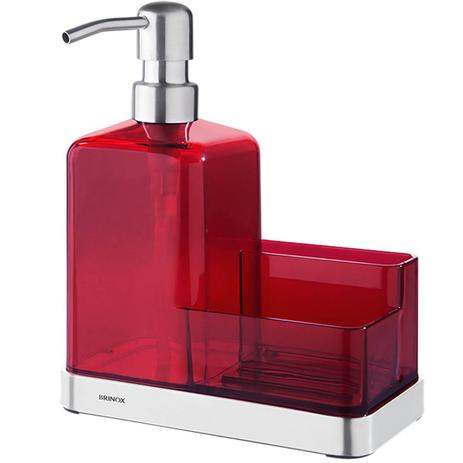 Organizador De Pia Elegance Vermelho 2113/151 Brinox Menor preço em Organizador De Pia Elegance Vermelho 2113/151 Brinox