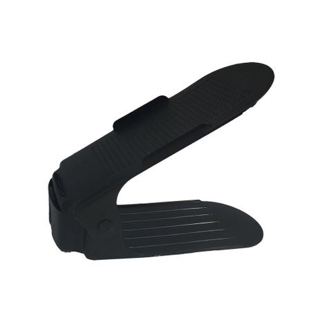 Organizador de Sapato Rack com 10 unidades Preto com Regulagem de Altura - Vb home Menor preço em Organizador de Sapato Rack com 10 unidades Preto com Regulagem de Altura - Vb home