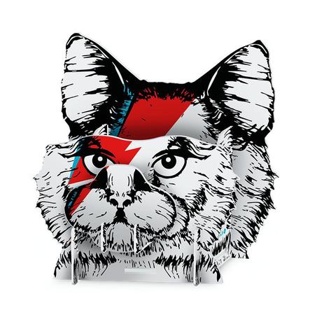 Organizador Gato de Bowie Porta Treco, Acessórios, Canetas e Lápis - Kathavento Menor preço em Organizador Gato de Bowie Porta Treco, Acessórios, Canetas e Lápis - Kathavento