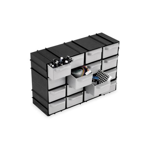 Organizador Modulável Gaveteiro Mini 16 Gavetas Porta Treco - Arquiplast Menor preço em Organizador Modulável Gaveteiro Mini 16 Gavetas Porta Treco - Arquiplast
