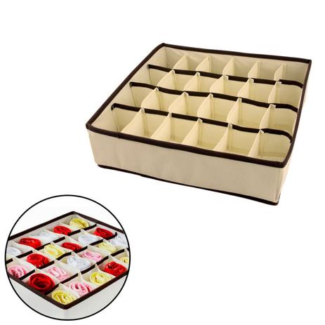 Organizador para Cuecas Meias e Calcinhas com 24 Compartimentos Clink Menor preço em Organizador para Cuecas Meias e Calcinhas com 24 Compartimentos Clink