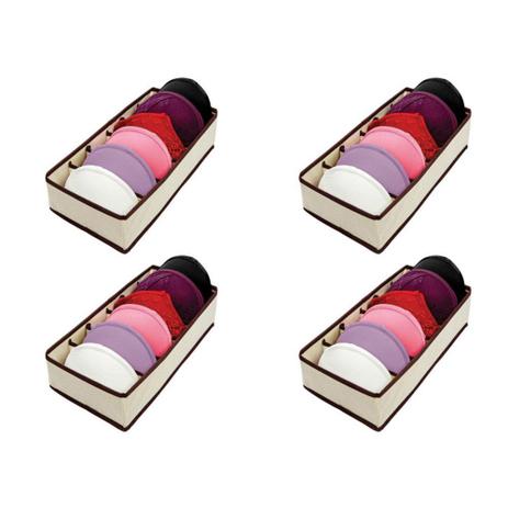 Organizador para Sutiã Bojo com 6 colméias - 4 unidades - Vb home Menor preço em Organizador para Sutiã Bojo com 6 colméias - 4 unidades - Vb home
