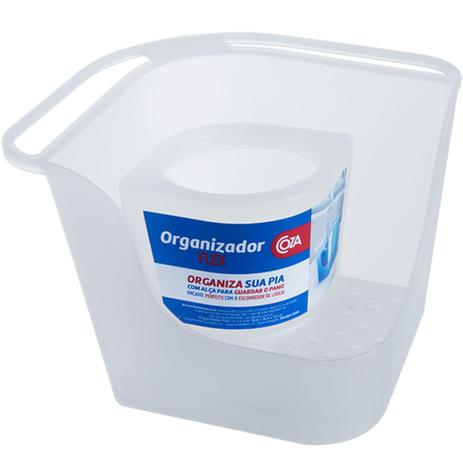 Organizador Pia Dispenser Detergente Esponja Porta Talheres Natural - Coza Menor preço em Organizador Pia Dispenser Detergente Esponja Porta Talheres Natural - Coza