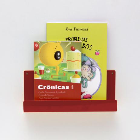 Organizador Porta Livros e Revisteiro de Parede Infantil Vermelho - Quartinhos Menor preço em Organizador Porta Livros e Revisteiro de Parede Infantil Vermelho - Quartinhos