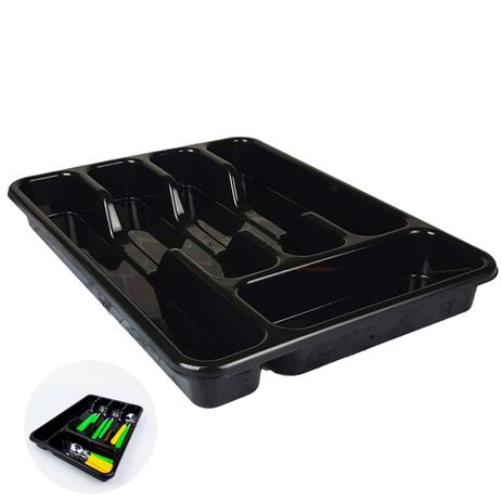 Organizador Separador Divisor talheres Porta Facas Garfo Colher Gaveta Cozinha Preto - AMZ Menor preço em Organizador Separador Divisor talheres Porta Facas Garfo Colher Gaveta Cozinha Preto - AMZ