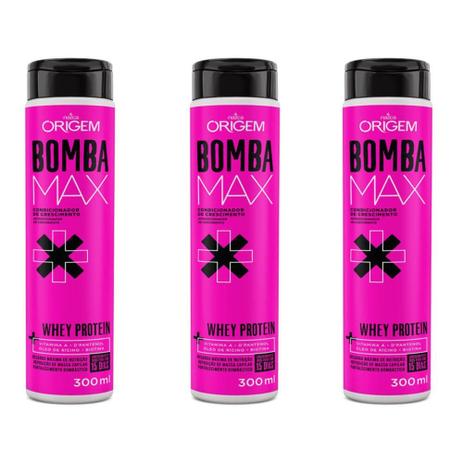 Origem Bomba Max Condicionador 300ml (Kit C/03) Menor preço em Origem Bomba Max Condicionador 300ml (Kit C/03)
