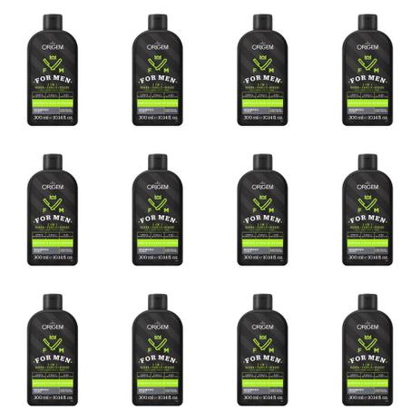 Origem For Men Crescimento Shampoo 300ml (Kit C/12) Menor preço em Origem For Men Crescimento Shampoo 300ml (Kit C/12)