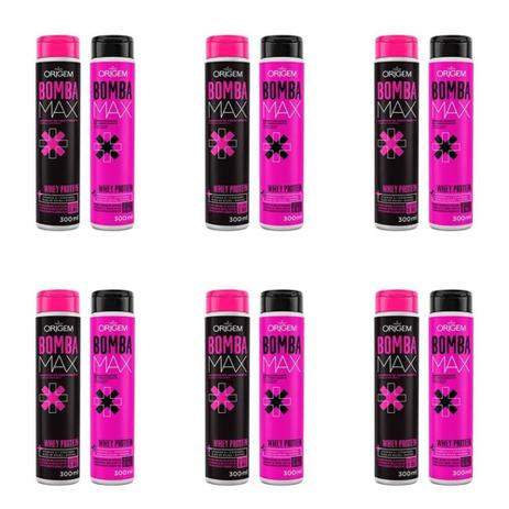 Origem Kit Bomba Max Shampoo + Condicionador 300ml (Kit C/06) Menor preço em Origem Kit Bomba Max Shampoo + Condicionador 300ml (Kit C/06)
