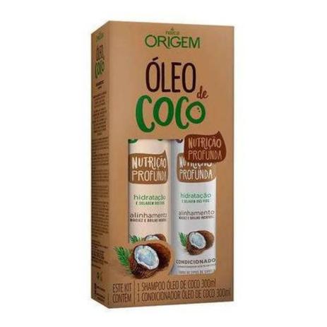 Origem Kit Óleo De Coco Shampoo + Condicionador 300ml Menor preço em Origem Kit Óleo De Coco Shampoo + Condicionador 300ml
