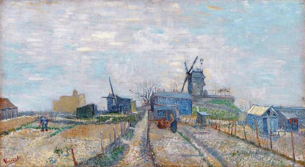 Os Moinhos de Montmartre - Vincent van Gogh - Tela 60x109 Para Quadro - Santhatela é boa?